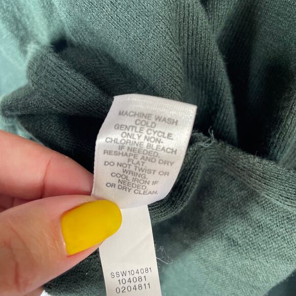 J. JILL V-Neck Sweater Size M Cotton Lightweight Business Casual Fall Academia - Picture 9 of 12